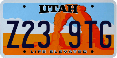 UT license plate Z239TG