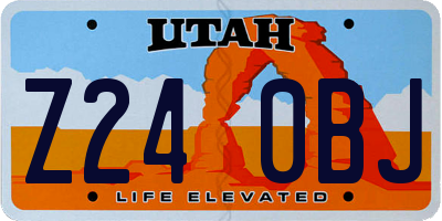 UT license plate Z240BJ