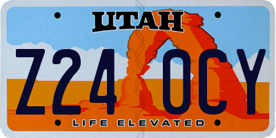 UT license plate Z240CY