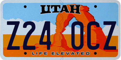 UT license plate Z240CZ