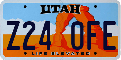 UT license plate Z240FE