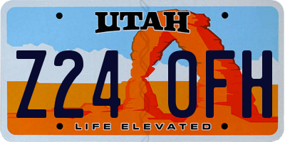 UT license plate Z240FH