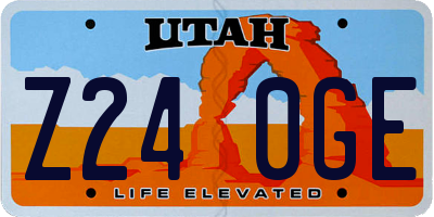 UT license plate Z240GE