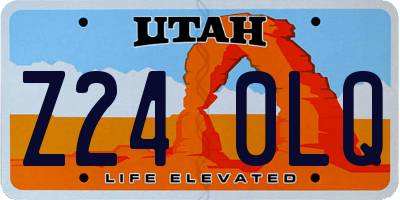 UT license plate Z240LQ