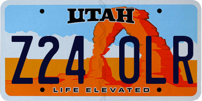 UT license plate Z240LR