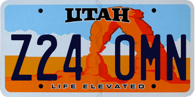 UT license plate Z240MN