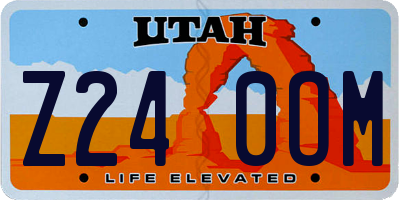 UT license plate Z240OM