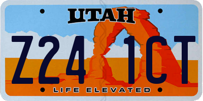 UT license plate Z241CT