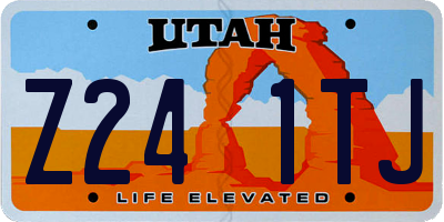 UT license plate Z241TJ