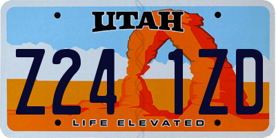 UT license plate Z241ZD