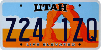 UT license plate Z241ZQ