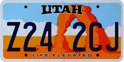 UT license plate Z242CJ