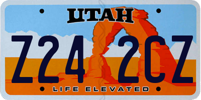 UT license plate Z242CZ