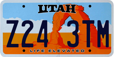 UT license plate Z243TM
