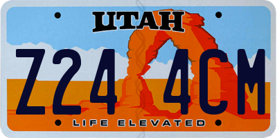 UT license plate Z244CM