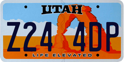 UT license plate Z244DP