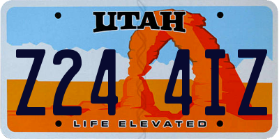 UT license plate Z244IZ
