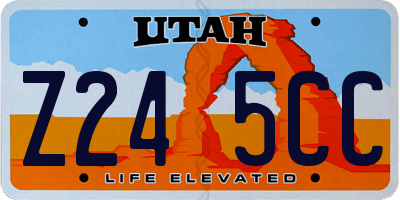 UT license plate Z245CC