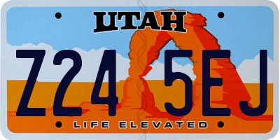 UT license plate Z245EJ