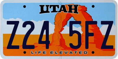 UT license plate Z245FZ