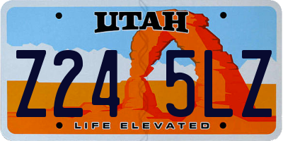 UT license plate Z245LZ