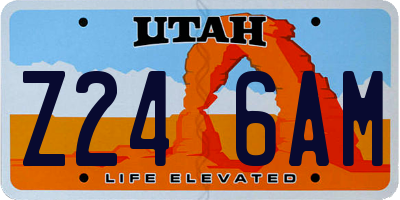 UT license plate Z246AM