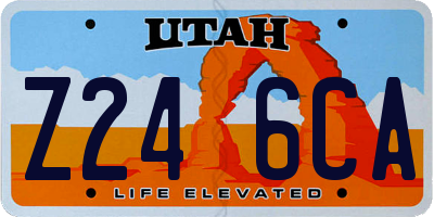UT license plate Z246CA