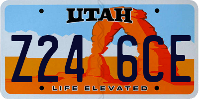 UT license plate Z246CE
