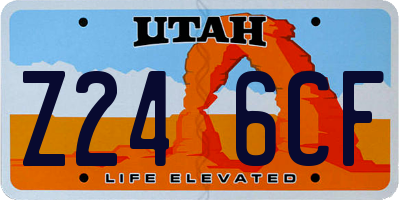 UT license plate Z246CF