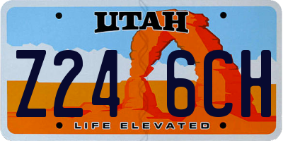 UT license plate Z246CH