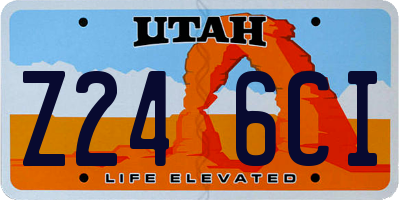 UT license plate Z246CI