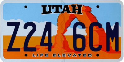 UT license plate Z246CM