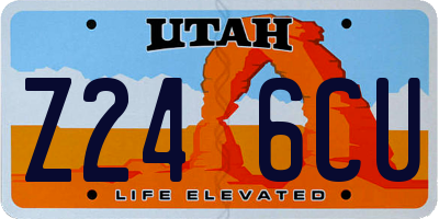 UT license plate Z246CU