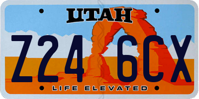 UT license plate Z246CX