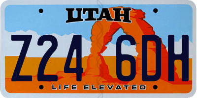UT license plate Z246DH