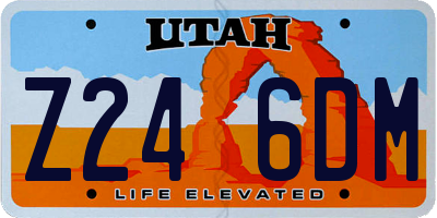 UT license plate Z246DM