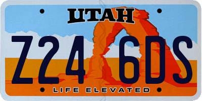 UT license plate Z246DS
