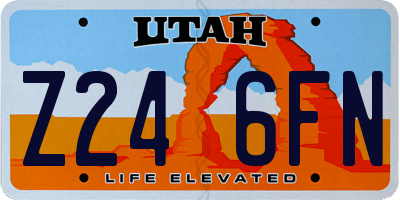 UT license plate Z246FN