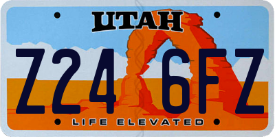 UT license plate Z246FZ