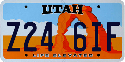 UT license plate Z246IF