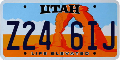 UT license plate Z246IJ