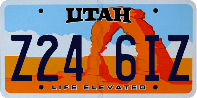 UT license plate Z246IZ