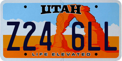 UT license plate Z246LL