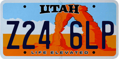 UT license plate Z246LP