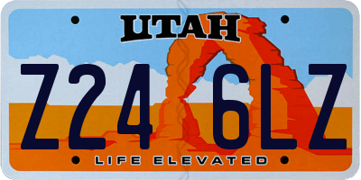 UT license plate Z246LZ