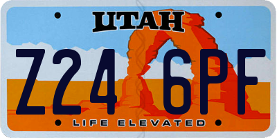 UT license plate Z246PF