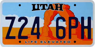UT license plate Z246PH