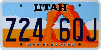 UT license plate Z246QJ