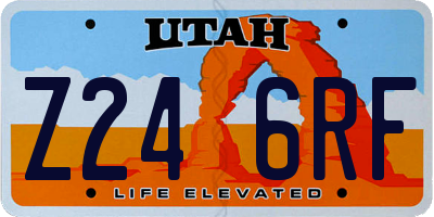UT license plate Z246RF