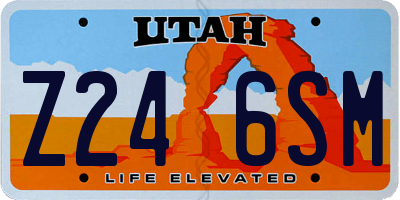 UT license plate Z246SM